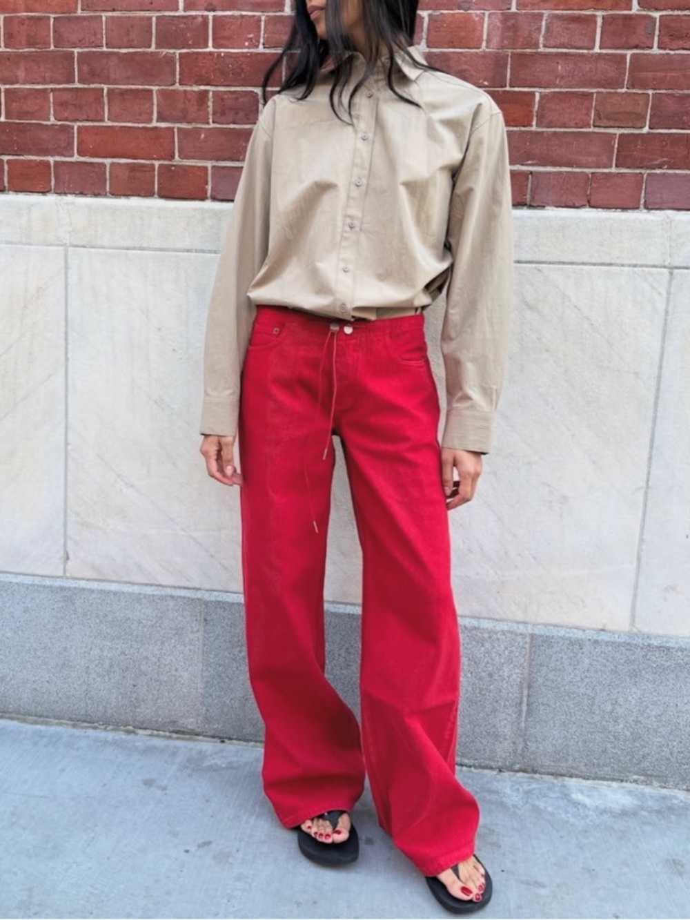 Still Here 27 Cool Jeans in Brick Red